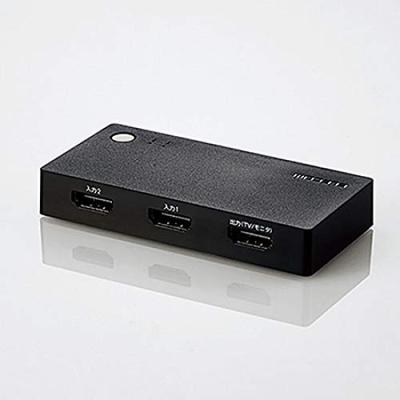HDMI-коммутатор ELECOM HDMI 2.1, черный, входы, выход, беспроводная модель, DH-SWL2BK