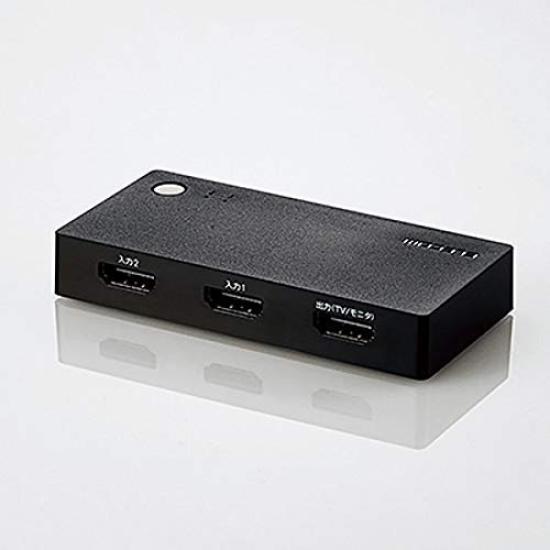 HDMI-коммутатор ELECOM HDMI 2.1, черный, входы, выход, беспроводная модель, DH-SWL2BK