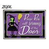 Anti Slip Rubber Backing Mat 3D Halloween Entrance Rug, Spooky Welcome Absorbent Doormat, Easy Clean Floor Runner Non-Slip Diatomaceous Earth Rug for