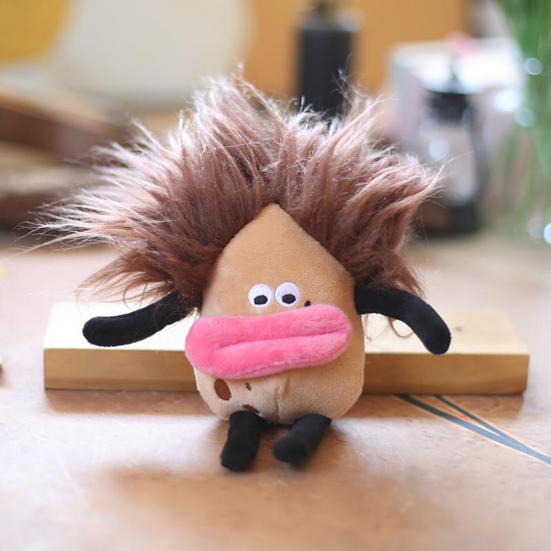 Cute Cotton Doll Big-eyed Elf Pendant Plush Toy Doll Cartoon Schoolbag Hanging Decoration Keychain