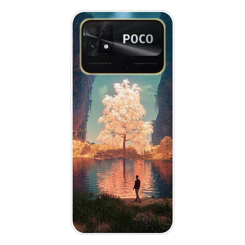 Для Xiaomi Poco C40 C 40 Чехол Мягкая силиконовая задняя крышка Мультяшный чехол для телефона Разнообразие