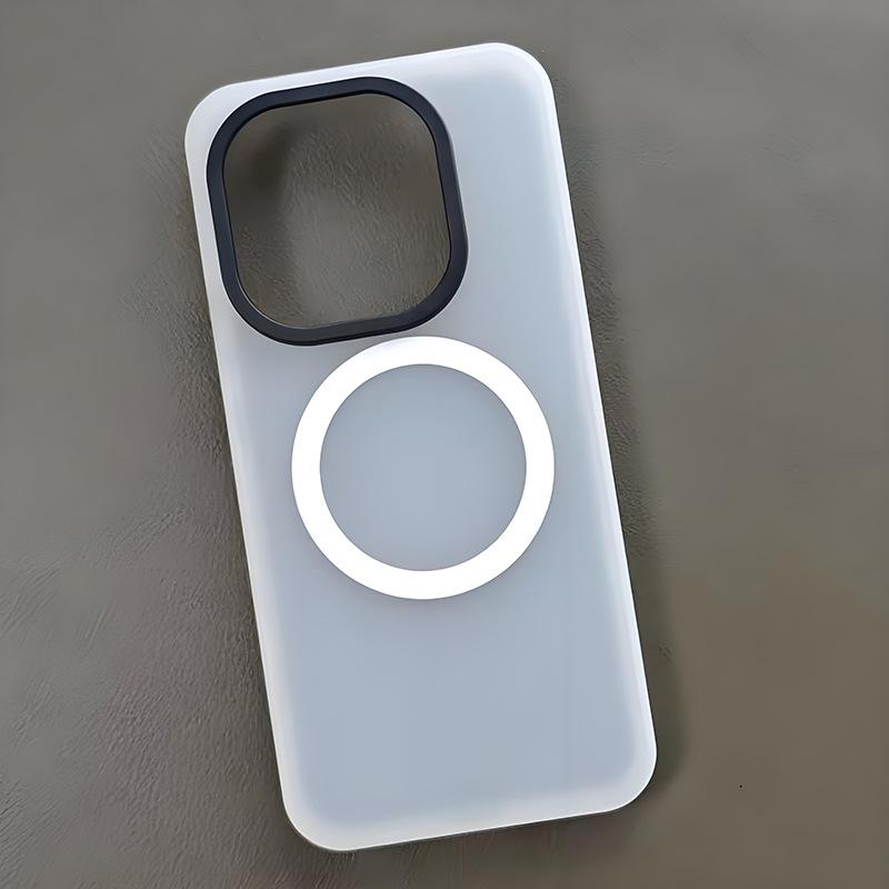 Чехол для Vivo iQOO 15 Magsafe Роскошный Тонкий Матовый Черный Полупрозрачный Матовый Легкий Чехол-Крышка для Телефона с Покрытием 'Кожа Младенца'