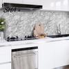 Peel And Stick Marble Tiles 12PCS Imitation Pattern Wall Stickers, Self-Adhesive Waterproof EVA Realistic Stone Texture Stickers Tiles, Scratch