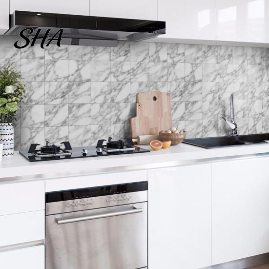 Peel And Stick Marble Tiles 12PCS Imitation Pattern Wall Stickers, Self-Adhesive Waterproof EVA Realistic Stone Texture Stickers Tiles, Scratch
