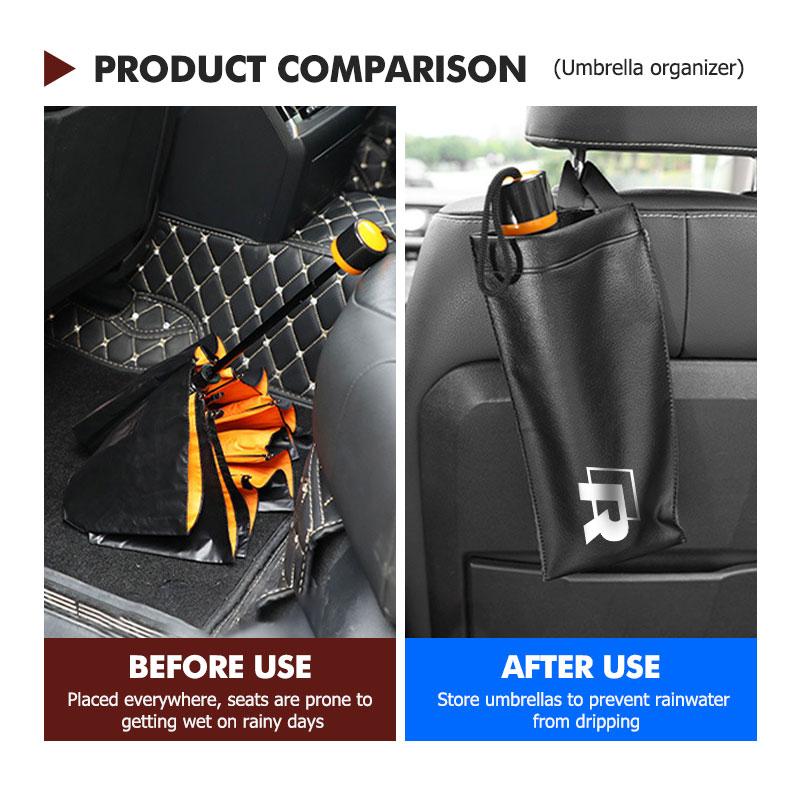 For Volkswagen VW Car Umbrella Storage Device Leather Umbrella Organizor Bag Golf Polo 4 5 6 Passat B5 B6 B7 CC Jetta Tiguan zr1