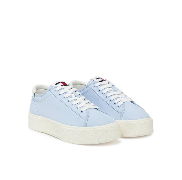 Tommy Jeans Кроссовки Tjw Flatform Canvas Sneaker EN0EN02792 голубой