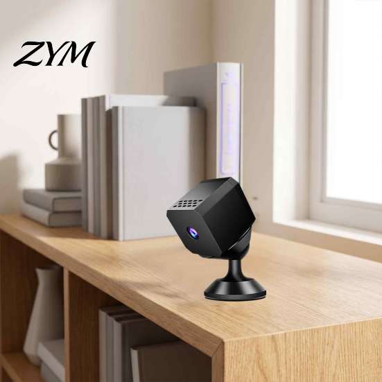 Аккумуляторная WiFi камера безопасности, Мини WiFi камера, 1080P, Маленькая, Оснащена ночным видением и портативная для детской комнаты, Умное обнаружение движения