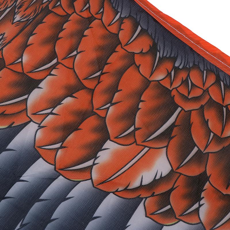 Цветной случайный уличный детский змей с летающей птицей, 1,1 м, плоский орлиный змей, игрушки