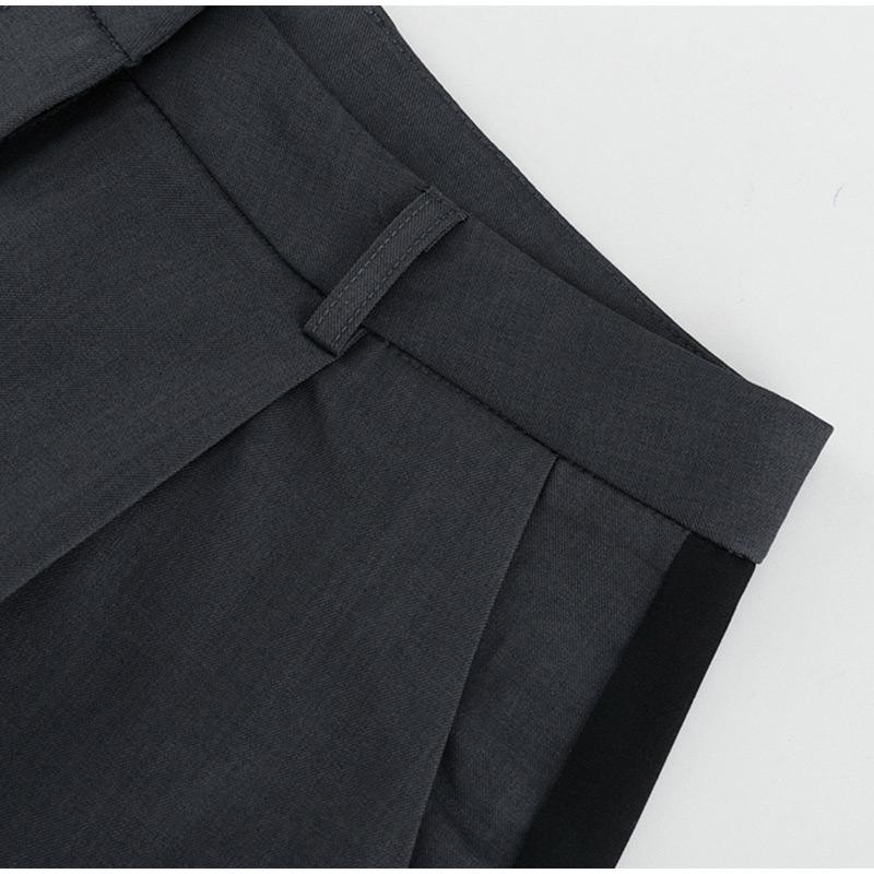 Женский костюм из 2 предметов, элегантный пиджак с карманом на пуговицах и длинным рукавом, высокая талия, прямые брюки, женский офисный наряд 2025 года на весну и осень