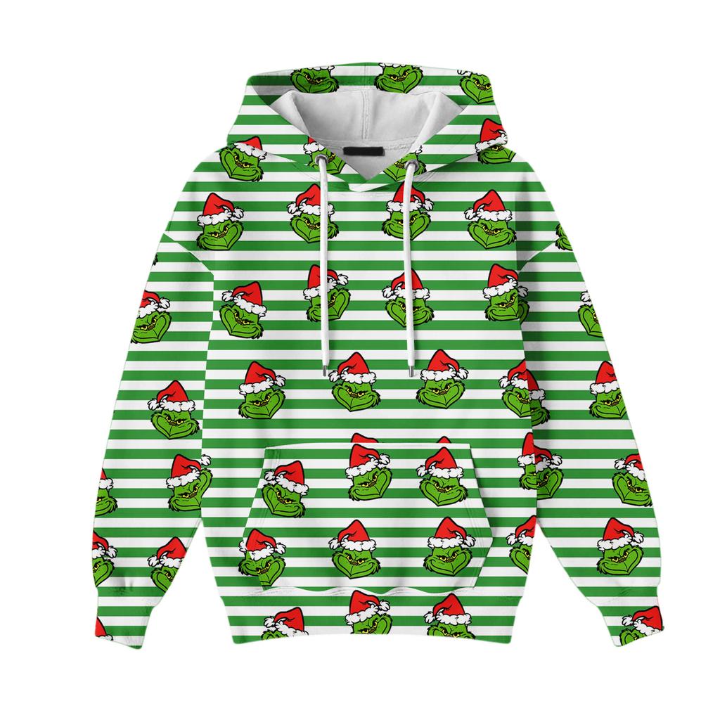 Christmas Hoodies For Women Funny Cute Printed Holiday Sweatshirt Winter Oversized Pullover Tops