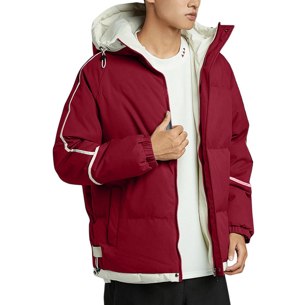 Men's And Women's Loose Hooded Hood Cotton-Padded Jacket Coat
