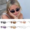 Солнцезащитные очки в металлической оправе, американские, винтажные, прямоугольные, роскошные, защита UV400, для женщин и мужчин