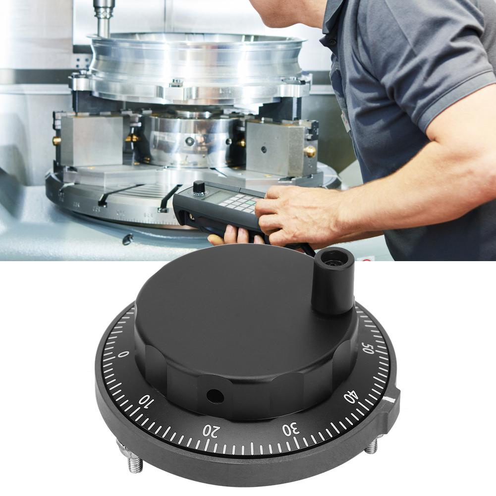 5 В 80 мм 6-контактный ЧПУ генератор импульсов черный маховик 100PPR ручной генератор импульсов вращающийся энкодер