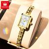 Women Watches Elegant Fashion Square Quartz Watches Waterproof Luminous Stainless Steel Ladies Watch