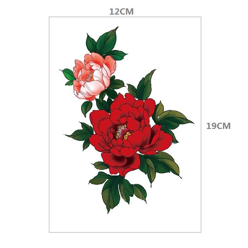 Пион большой узор фото фотография переводная татуировка наклейка образец заказ татуировки