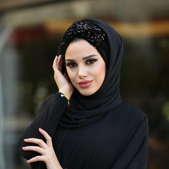 Differenza Роскошный хиджаб-шарф Абая из шифона Мусульманские женщины носят свадебные тюрбаны