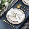 10 Pack Satin Cloth Napk, White, 17"x17" Square Shiny & Luxurious Silk-Like Finish, Thin & Lightweight for Elegant Dining, Wrinkle-Free, Washable &