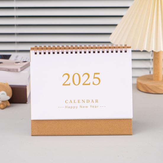 2025 Mini Desk Calendar Daily Planner Flip Calendar To-Do List Memo Pad Time Management Schedule Organizer for Office Home School