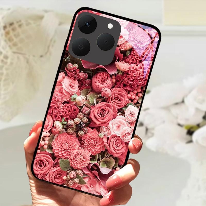 Чехлы для телефона Realme 15T 5G Задняя крышка Fundas Закаленное стекло Ударопрочный чехол Для Realme15T RMX5111 Оболочка Coque Capa Бампер