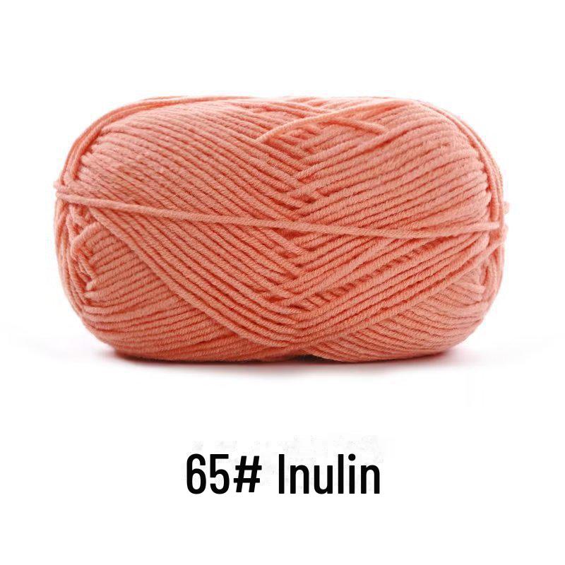 4-х ниточная пряжа из гребенного хлопка для кукол ручной работы, 40 г молочного хлопка, набор материалов для кукол своими руками