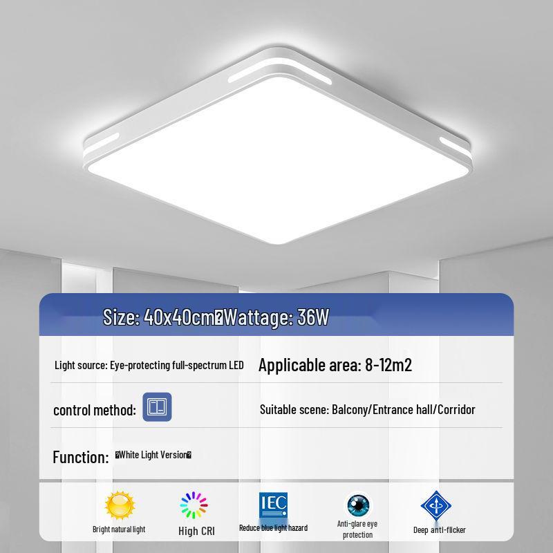 Светодиодный потолочный светильник: Ультратонкое, современное круглое освещение для гостиной, спальни, столовой и кабинета
