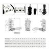 5/2 Way Pneumatic Air Hand Lever Operated Valve Manual Control 2 Position 3 5Port Push-Pull 3H210-08 4H210-08 4H410-15