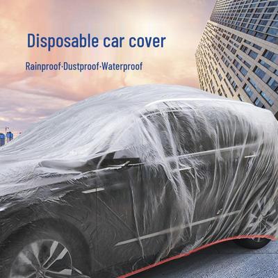 Универсальный прозрачный чехол для автомобиля: Защита от солнца, пыли и дождя для седанов и внедорожников - всесезонное использование.