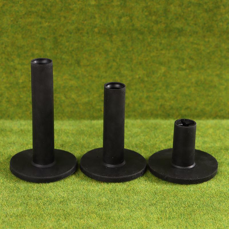 1PC Durable Rubber Golf Tees Holder for Driving Range Practice with 4 Heights Ball Holder Mat Compatible