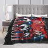 Super Warm Blanket Airplane Travel Hollow Knight Silksong Throw Blanket Flannel Bedspread For Couch Chair Pattern Sofa Bed Cover