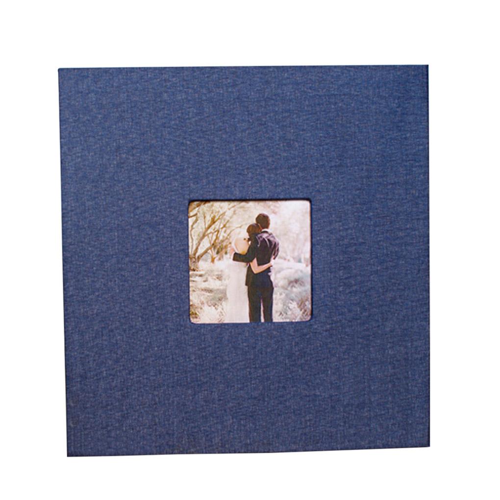 Cloth Cover Self-stick Photo Album Handmade DIY Scrapbook Home Anniversary Picture Album