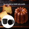 Pack of 6 Cannele Cake Molds Bakewares for Puddings and Mousses Aluminum Alloy Baking Moulds for Dessert Enthusiasts