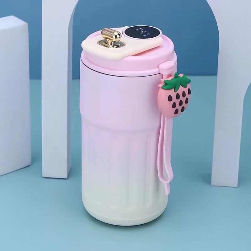 Дисплей температуры чашка для кофе из нержавеющей стали изоляционная чашка высококачественная мужская и женская двухслойная чашка для воды портативная переносная чашка