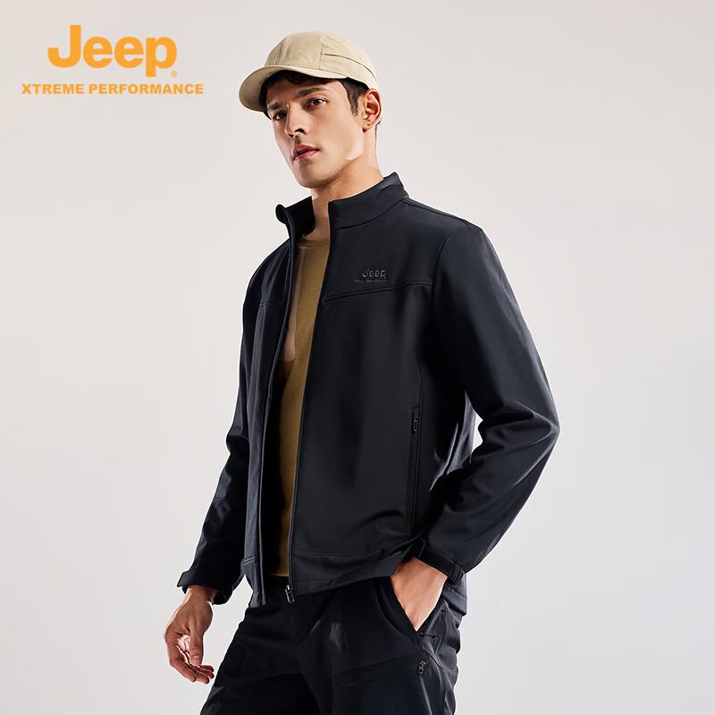 Jeep Мужская ветрозащитная софтшелл куртка для активного отдыха