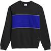 Adidas Originals Arched Logo Crewneck Sweatshirt Men Sweatshirt Black Royal-Blue White IY1623