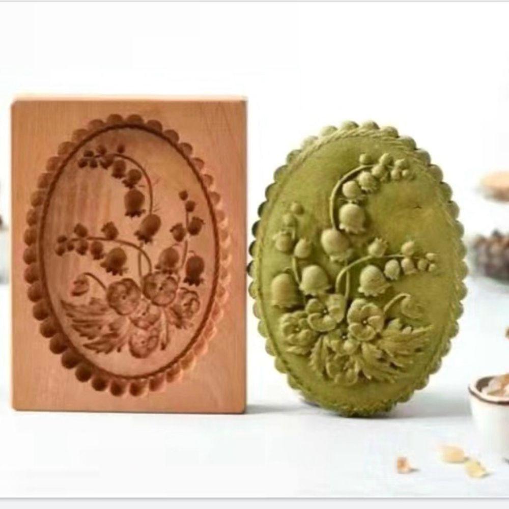 Bakeware Cake DIY Household Kitchen Accessories Cookie Stamp Wooden Cookie Mold Baking Mould