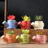 Handmade Ceramic Succulent Flower Pot - Creative, Simple, Fresh Design