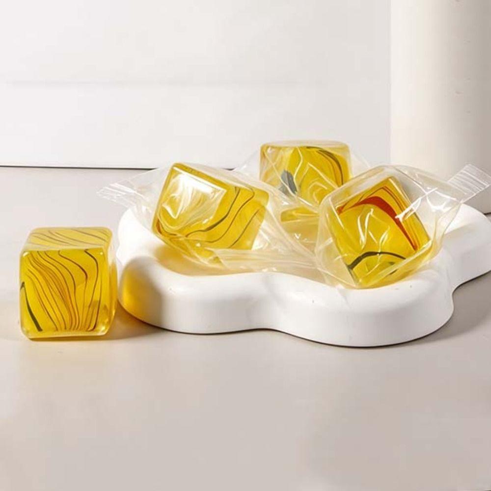 Transparent Ice Cube Squishy Toy Slow Rebound Sensory Fidget Toy Reduce Anxiety