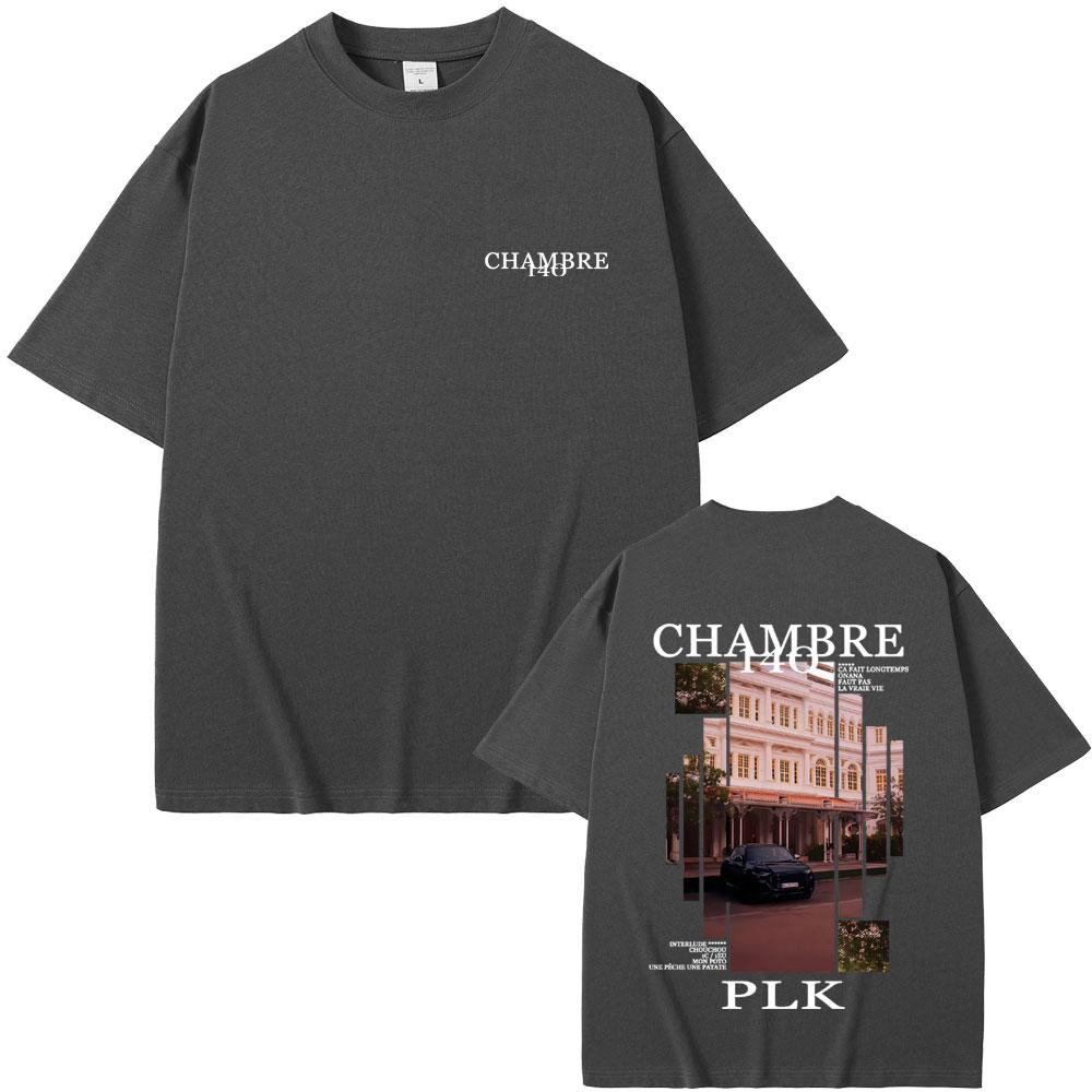 Rapper PLK Chambre 140 Album Graphic Tshirt Unisex Women Hip Hop Fashion Pop Music Tshirts Unisexs Casual Cotton Vintage T Shirts