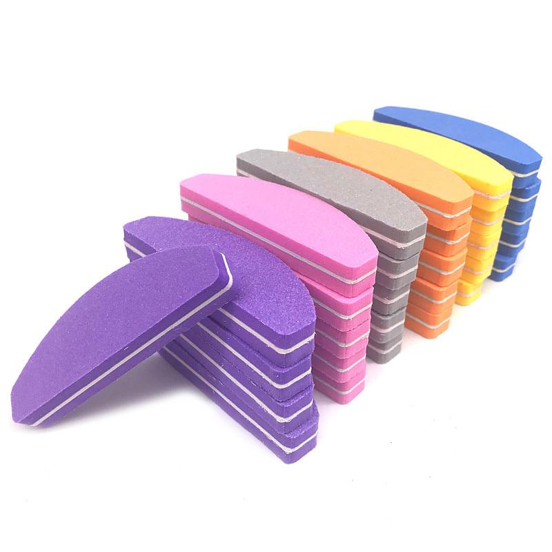 5/10 шт. 100/180 зернистость моющиеся двухсторонние наждачные пилочки для ногтей салонные маникюрные инструменты
