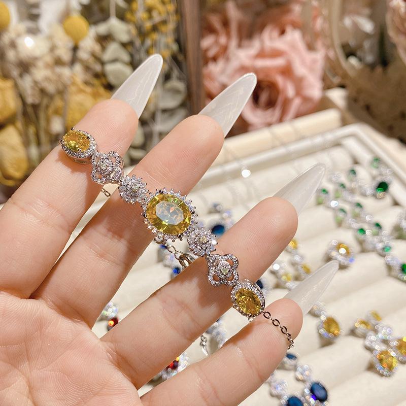 Камелия Французский Яркий Имитация Рубина Свадебный Набор, 18К Полное Бриллиантовое Покрытие Элегантные и Благородные Серьги Открытое Кольцо