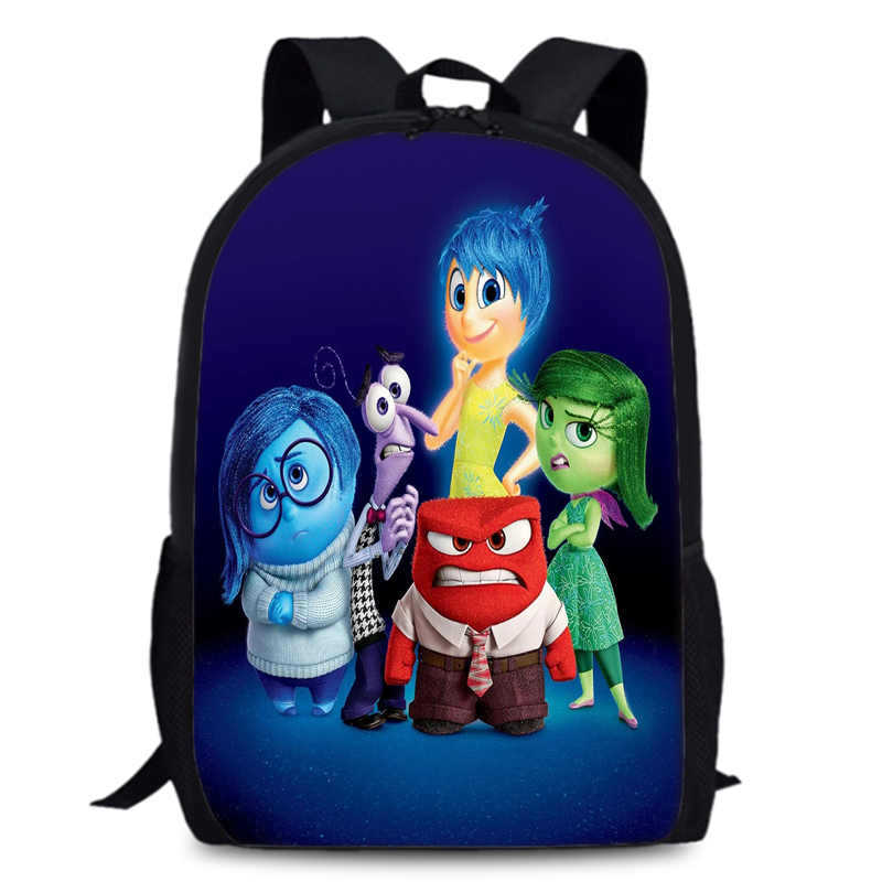 Школьный рюкзак Inside Out 2, 15-дюймовый, для ученика, рюкзак для студента, рюкзак большой вместимости