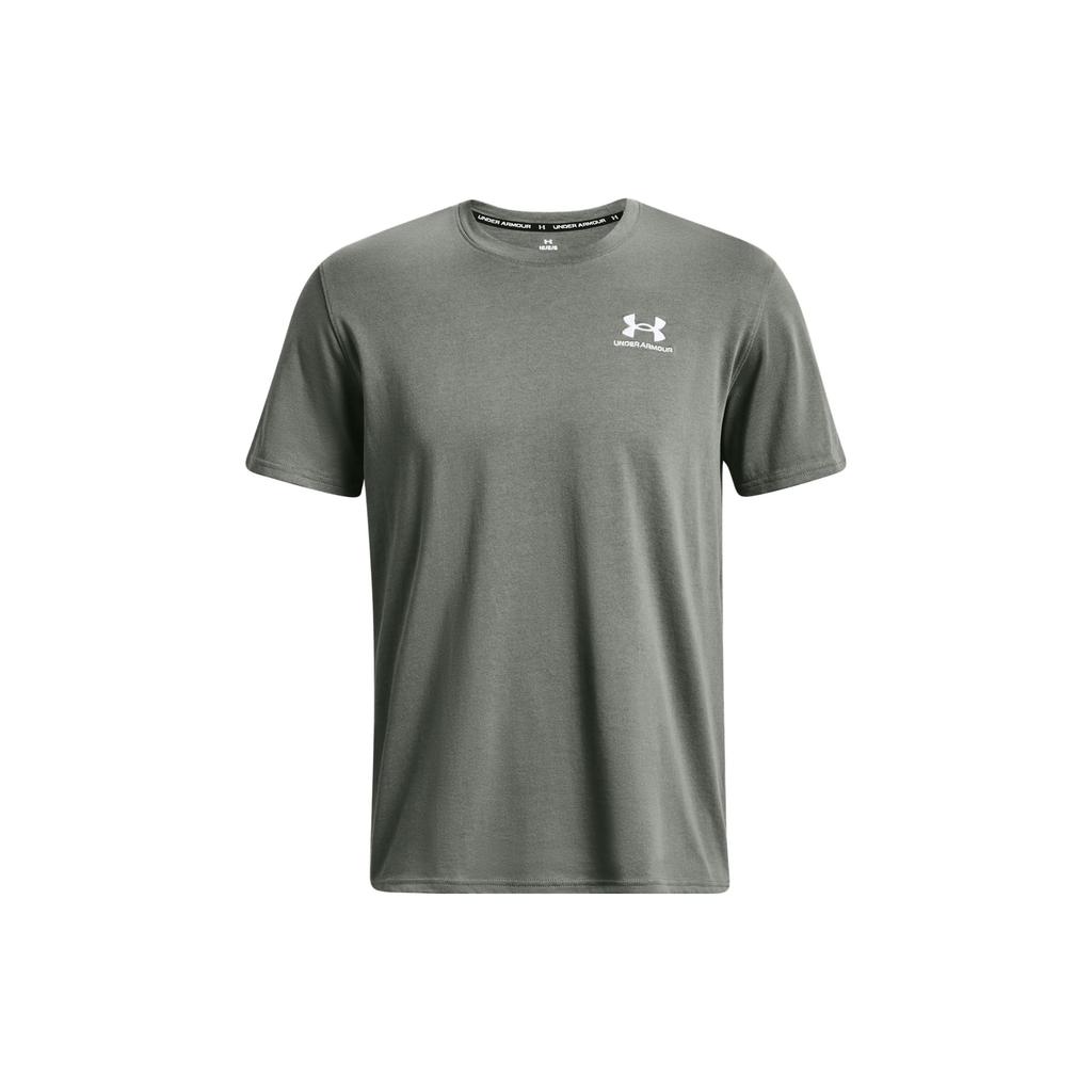 Under Armour Футболка с круглым вырезом и коротким рукавом, мужская, серо-зеленая, 1373997-182