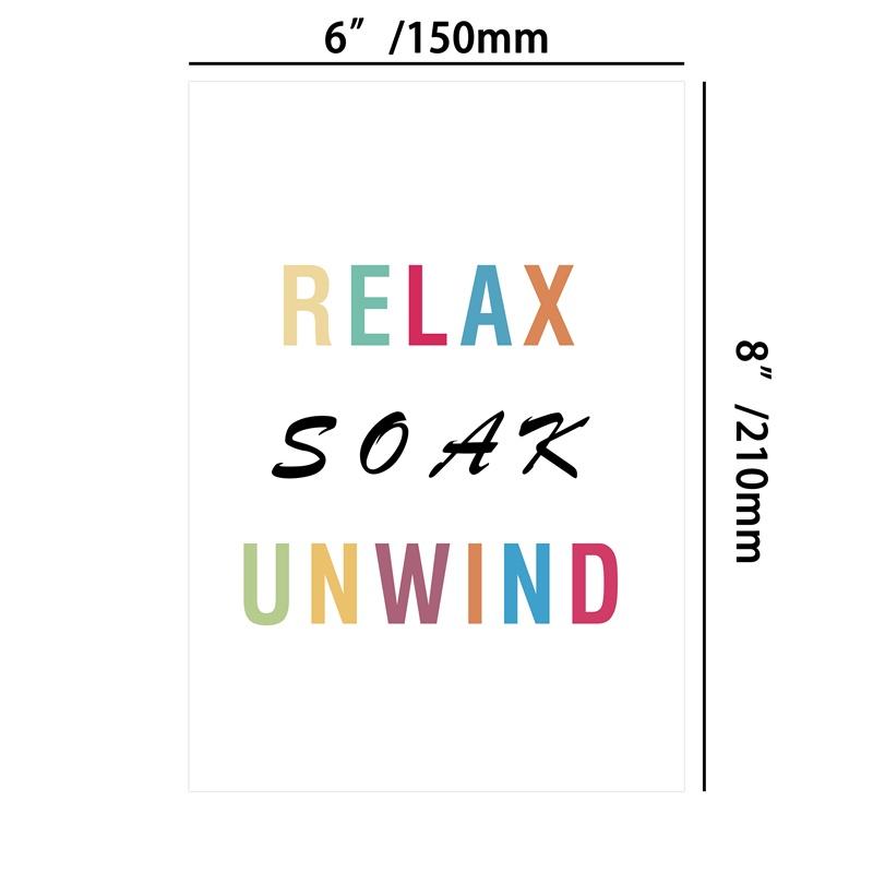 Ванная комната Смешные слова Печать Плакат Настенная картина Туалет Декор Без Рамки