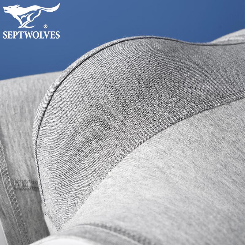 SEPTWOLVES Мужские хлопковые боксеры-брифы с принтом, 4 штуки