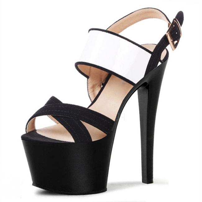 15 см каблуки новые женские туфли hate sky высокие уникальные замшевые босоножки с полым каблуком и кристаллами в тон