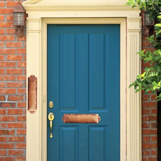 Дверная мезуза, нержавеющая, устойчивая к коррозии металлическая еврейская мезуза, налет, украшение для двери, окна, благословение, подарок