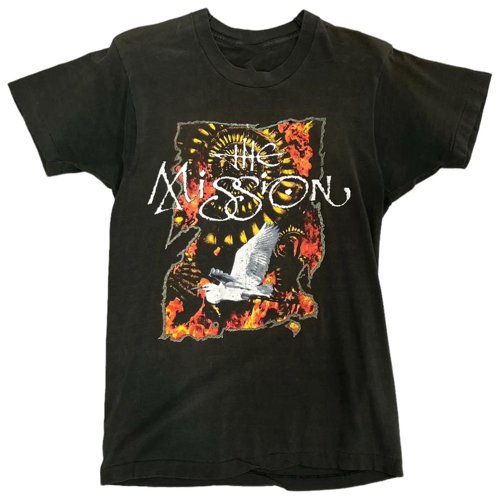 ОГРАНИЧЕННОЕ ИЗДАНИЕ 1990 Группа The Mission Футболка Для Фанатов TU348 Унисекс Футболка