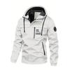Autumn and Winter New Men's Outdoor Jacket Men's Trench Coat Removable Hat Jacket Men's