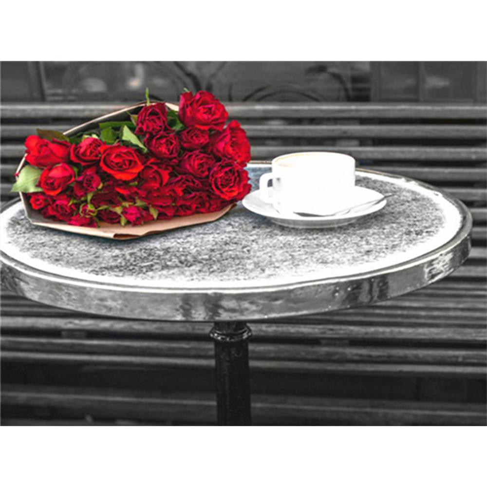 Полный квадратный/круглый алмазная живопись черный, красный пейзаж 5D Алмазная вышивка распродажа портрет цветок 5D DIY мозаичное украшение