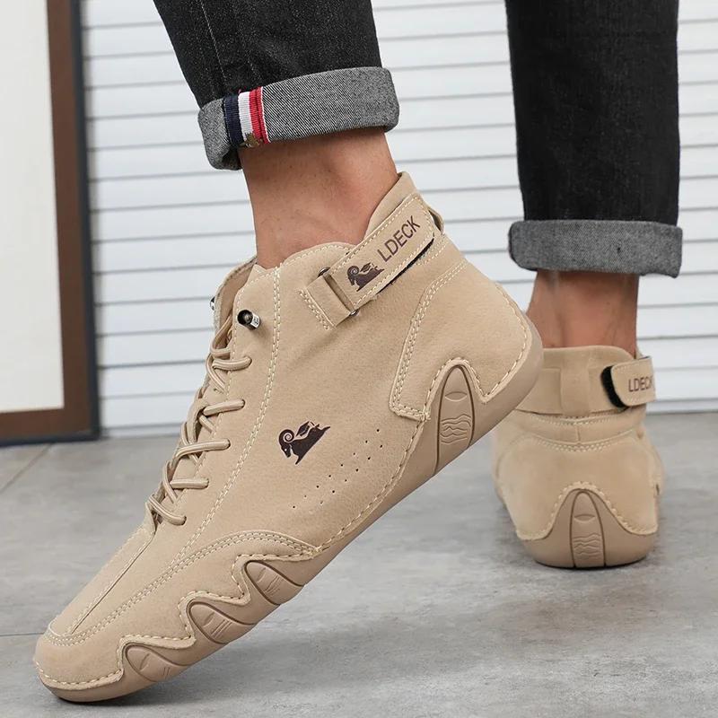 Обувь для мужчин Высококачественная повседневная обувь Летняя обувь для вождения на открытом воздухе Мотоциклетная обувь Роскошные дизайнерские ботильоны Оригинальные мужские кроссовки